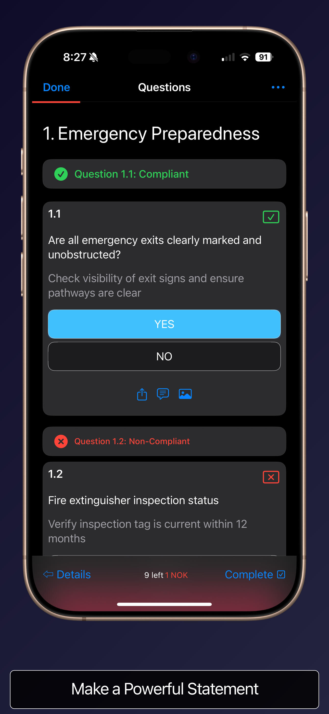 Bold template preview