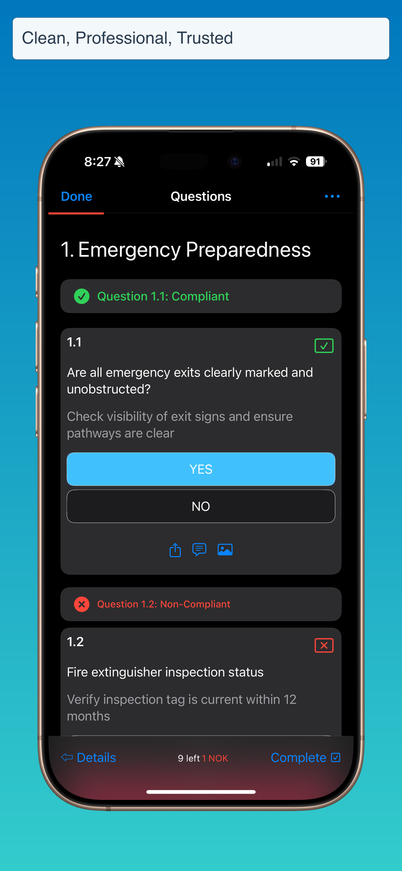 Corporate template preview