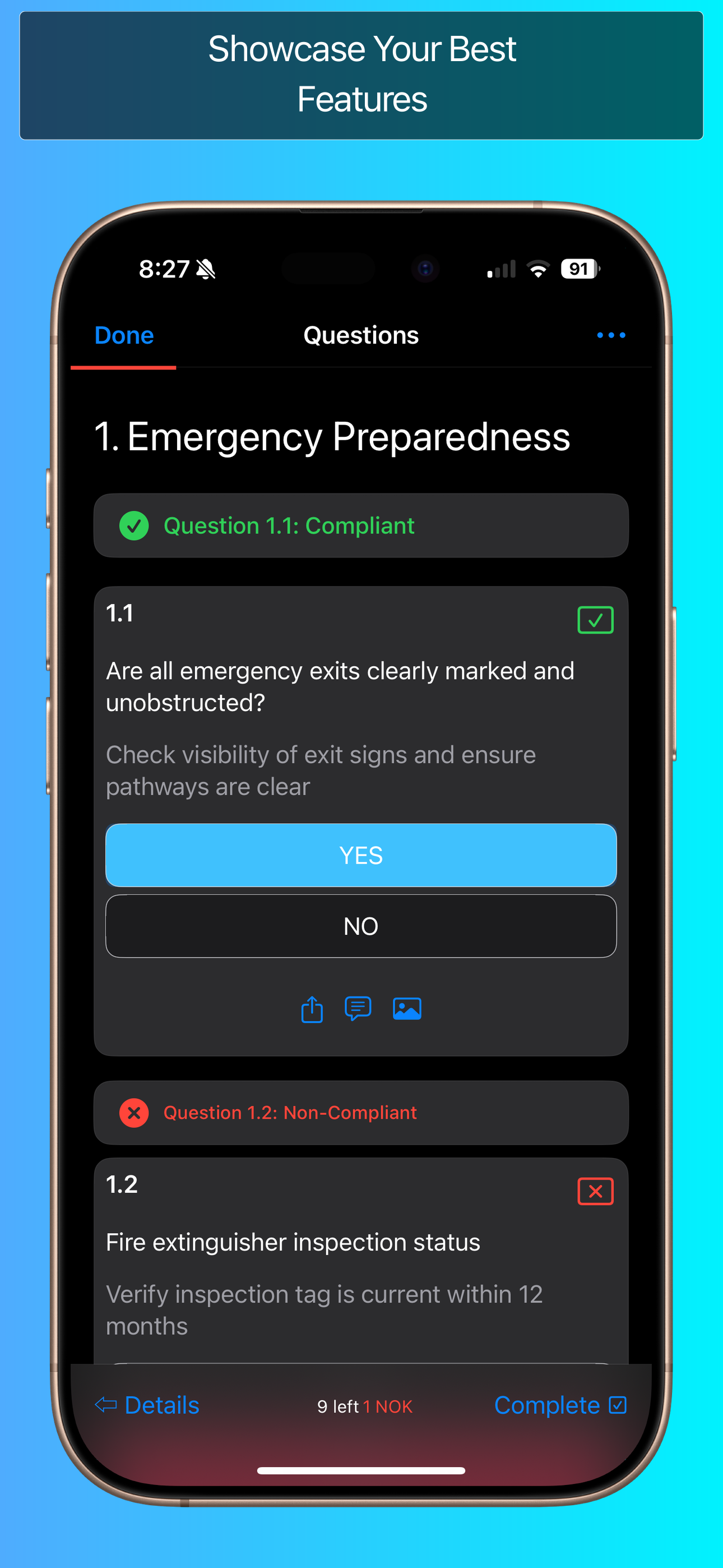Showcase template preview